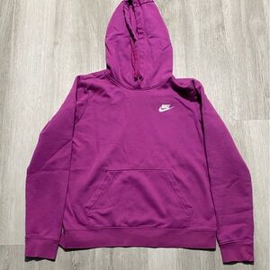 Nike Magenta Hoodie with Logo